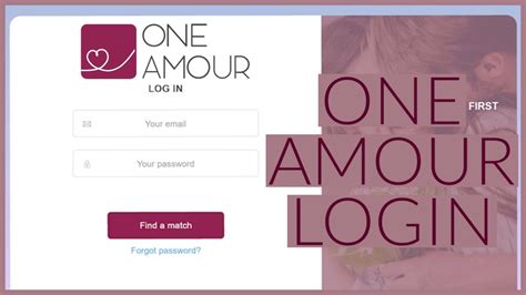 oneamour login|Anmeldung – Unterstützung